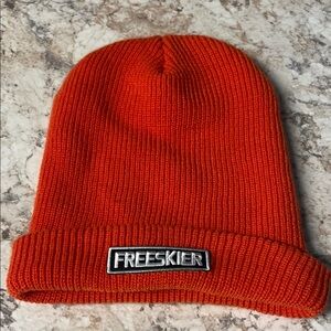 Orange Freeskier Beanie